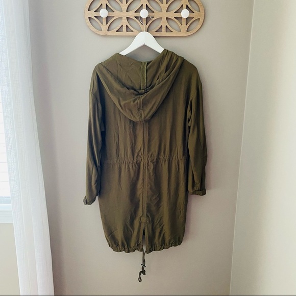 Love Tree Long Zip Up Jacket Green Sz Small - Picture 7 of 14